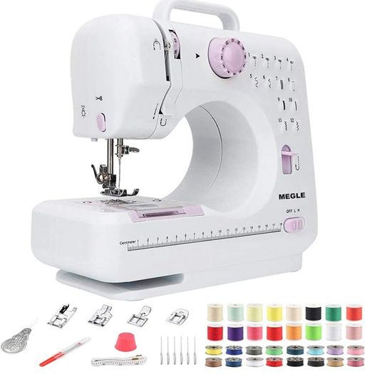 Sewing Machine for beginners with Instructional DVD, 5 Languages Manual, 53 PCS Accessories, 12 Build-in Stitches, 2 Speeds Double Thread (FREE POSTAGE)