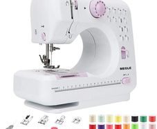 Sewing Machine for beginners with Instructional DVD, 5 Languages Manual, 53 PCS Accessories, 12 Build-in Stitches, 2 Speeds Double Thread (FREE POSTAGE)