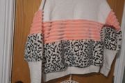 New Soft fur leopard print sweater