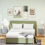 Set of Two Elegant Bedside Tables - Grey/Gold-Tone Image 7