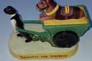 Guinness Figurine Man Pulling His Horse And Cart