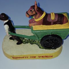 Guinness Figurine Man Pulling His Horse And Cart