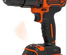 Black+Decker 18V Cordless Impact Drill BDCHD18KB-QW (2 Batteries)