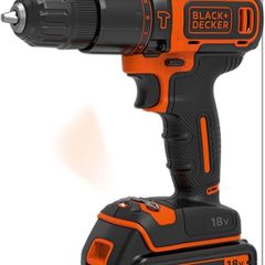 Black+Decker 18V Cordless Impact Drill BDCHD18KB-QW (2 Batteries)