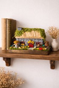 handcrafted tiny wooden cottage!