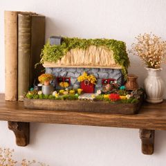 handcrafted tiny wooden cottage!