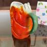 20th Century Retro Orange Lobster Design Mini Jug Creamer Souvenir from Blackpool 1960s Image 3