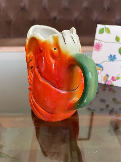 20th Century Retro Orange Lobster Design Mini Jug Creamer Souvenir from Blackpool 1960s