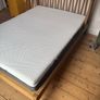 Solid Oak Scandi Double Bed Frame Image 4