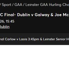 Leinster Hurling Final Tickets Dublin v Galway