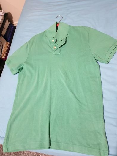 h&m light green small medium polo shirt