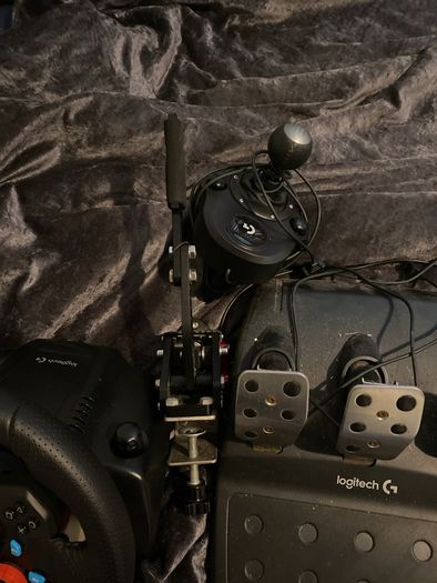 g29 steering wheel,pedals, gear stick and handbrake