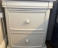 bedside locker grey x 2