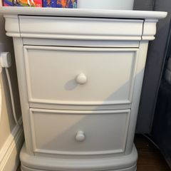 bedside locker grey x 2
