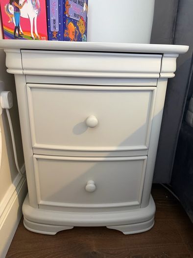 bedside locker grey x 2