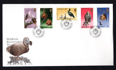 1979 Jersey Wildlife Presentation Trust Commemorative Stamps First Day Cover (FDC)