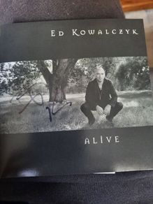ED KOWALCZYK -Autographed CD cover of solo album Alive