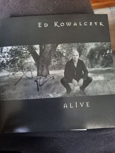 ED KOWALCZYK -Autographed CD cover of solo album Alive