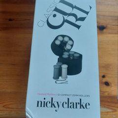 Nicky Clarke Heated Rollers 25mm: Unused Complete Set with Travel Case