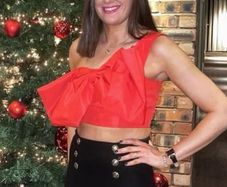 Stunning Red bow cropped top from River Island