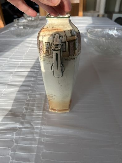 Vintage Royal Doulton "Barnaby Rudge" Twin-Handled Vase (Pattern D2973, c.