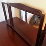 Vintage Mahogany Vanity with 3-Way Mirror Image 2