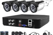 4CH 5MP 1080P CCTV Home Office Business System AHD Camera Kit 5 in 1 Video Recorder Surveillance System Outdoor Security Camera Kit Email Alarm