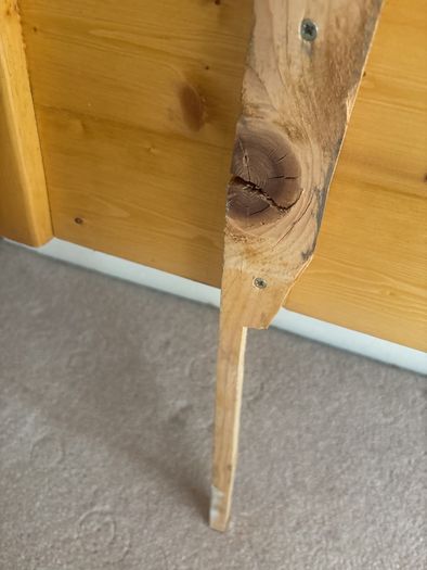 Pine headboard