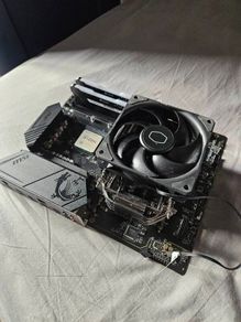 Ryzen 5700x3d, MSI B550 AM4 Motherboard, 16GB Corsair Vengeance RGB Pro RAM and CoolerMaster 212 Cooler