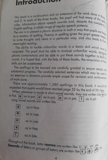 old school book Phonic spelling Folens 1990