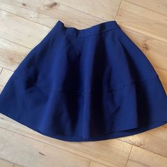 Navy blue circle skirt