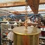 Very Large Army WW1 Dated 1918 Heavy Brass Gong Shell with a Hammer, Pubs, Bar Restraunts or Hotels etc, A beautiful eye catcher and a wonderful conversation piece, Postage Available or Collection on all my items Image 3