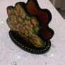 Wooden napkin holder hand painted Image 3