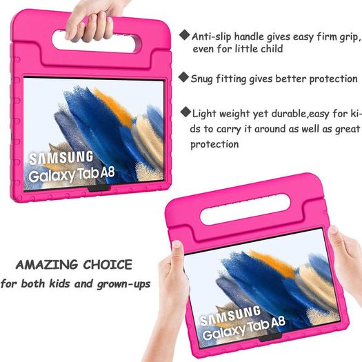 For Samsung Galaxy Tab A8 10.5 2021 Case Kids Shockproof Tablet Smart Cover EVA New Pink - FHT13SMTK1