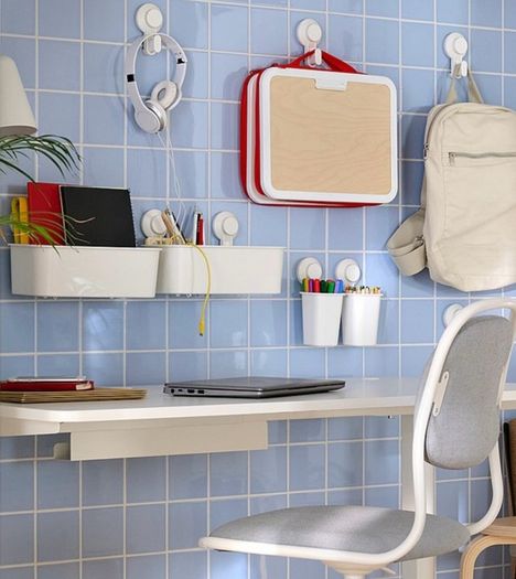IKEA Tisken suction storage set