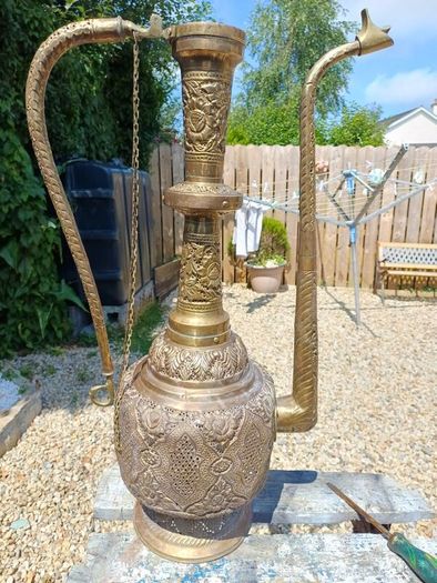 Large Antique Brass Ewer