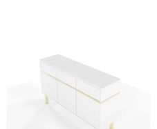 New Ouellette 137.5 Cm Wide 3 Drawer Sideboard