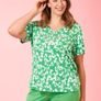 SAMOON  Further Reduced.   New Top In Emerald Green And White With A Diamonte Motif . Length Is 30 Inches Image 10