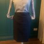 Tommy Hilfiger navy pencil skirt. Size 10/12 Image 3