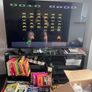 Atari 2600 Space Invaders Woody Atari 2600 with 15 individual games and 14 game Indy 500 driving Image 8