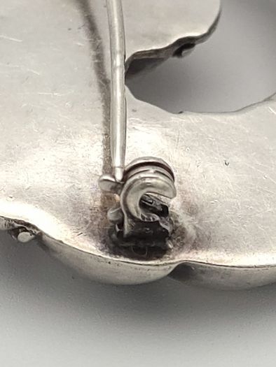 Vintage 925 Sterling Silver Swirl Brooch, Birmingham 1994
