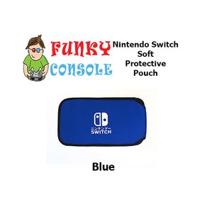 Nintendo Switch Soft Neoprene Cloth Pouch Protective Sock Case Cover Blue
