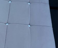 Blush pink double bed base and headboard