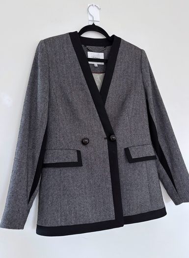 L.K. Bennett alpaca wool blend blazer