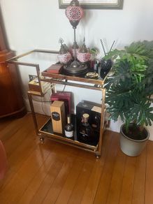 brass drinks trolly