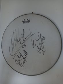 Signed Motorhead Drum Skin