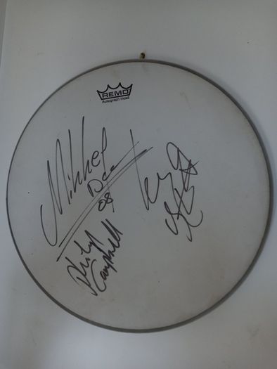 Signed Motorhead Drum Skin
