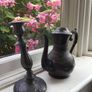 Vintage tea pot and antique candle stick Image 4