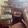 Oak dining chair set with carving embellishment Image 10