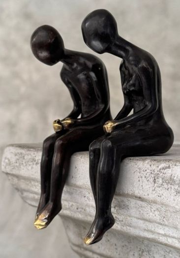 Male & Female - Bronze With Gold Accents
